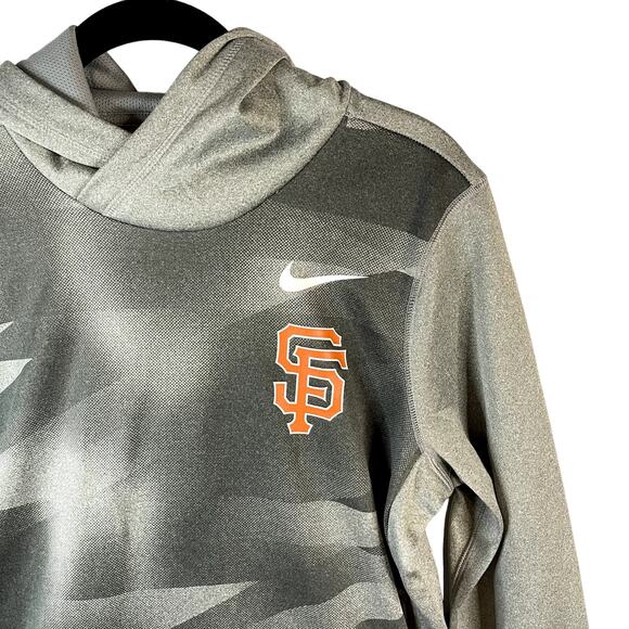 MLB San Francisco Giants Nike Dri-Fit Pullover Hoodie Gray Size Medium - Picture 2 of 6